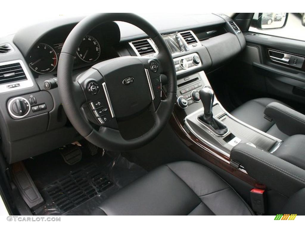 2011 Land Rover Range Rover Sport HSE Ebony/Ebony Steering Wheel Photo #47355416