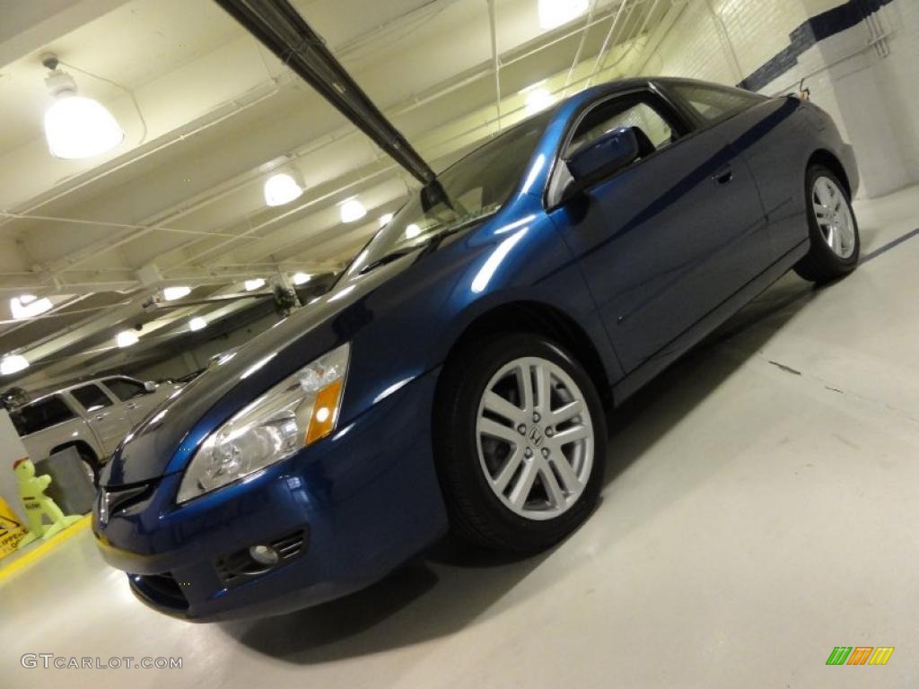 2004 Accord EX V6 Coupe - Sapphire Blue Pearl / Black photo #1