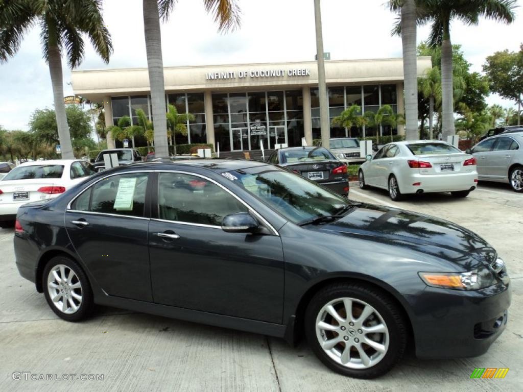 2008 TSX Sedan - Carbon Gray Pearl / Quartz Gray photo #1