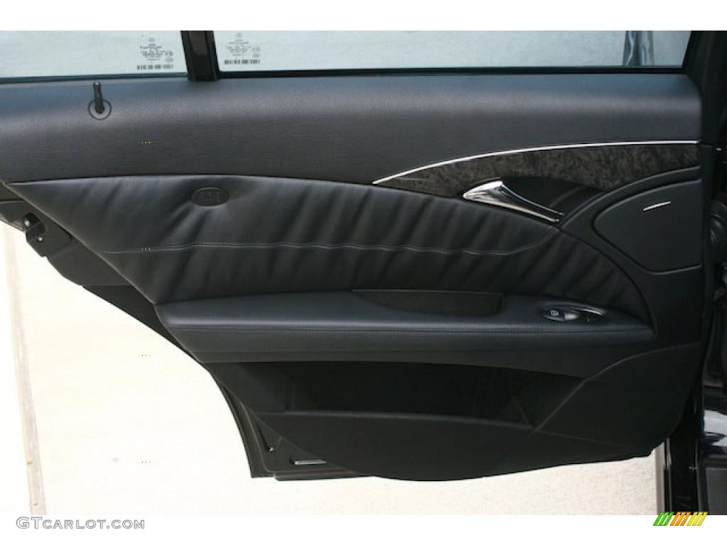 2007 Mercedes-Benz E 63 AMG Sedan Black Door Panel Photo #47357582