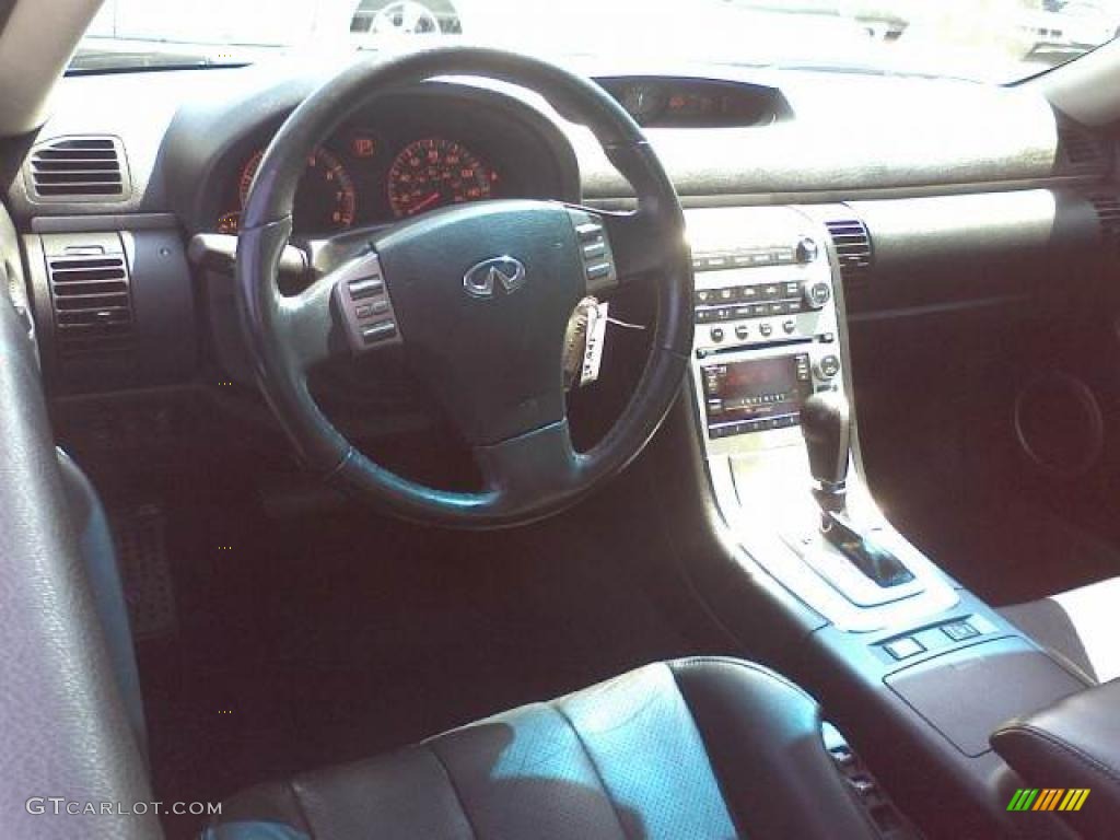 2005 Infiniti G 35 Coupe Graphite Steering Wheel Photo #47357936