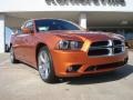 2011 Toxic Orange Pearl Dodge Charger R/T Plus  photo #1