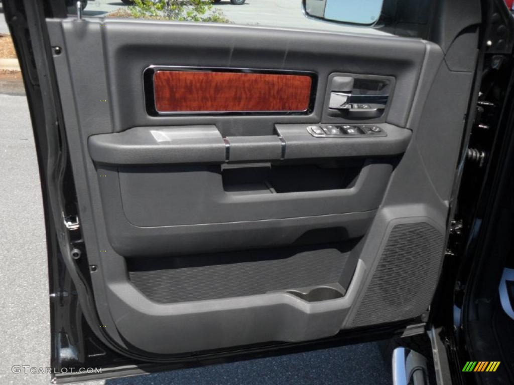 2011 Dodge Ram 2500 HD Laramie Mega Cab 4x4 Dark Slate Door Panel Photo #47359997