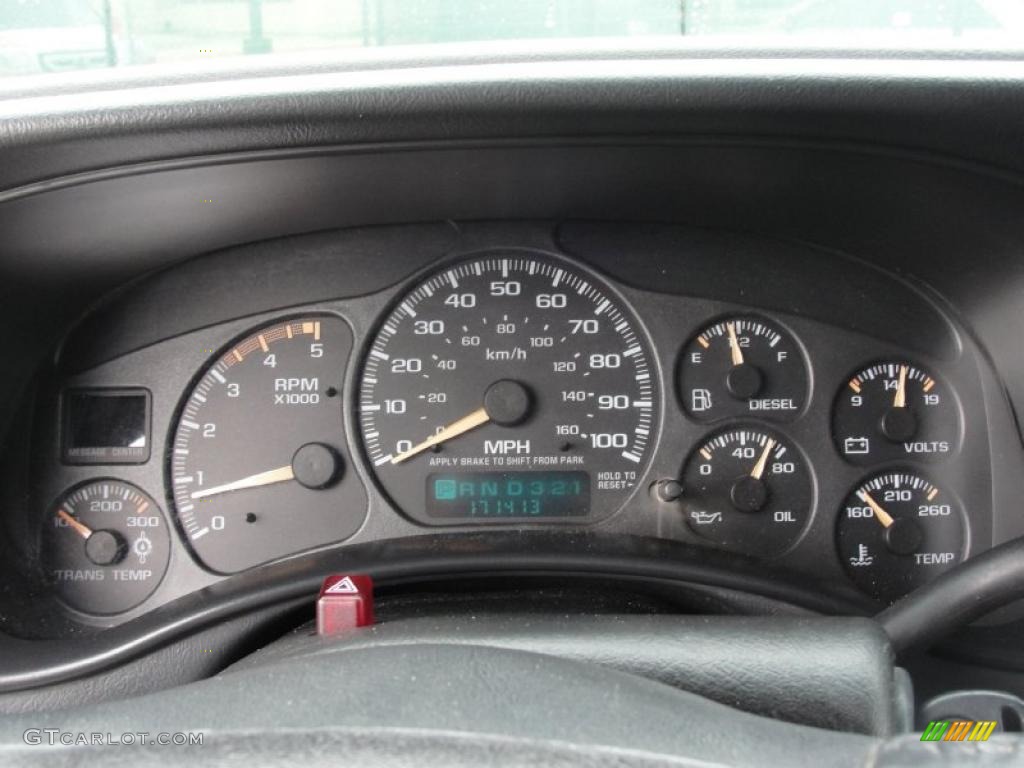 2002 GMC Sierra 2500HD SLT Crew Cab 4x4 Gauges Photo #47360630