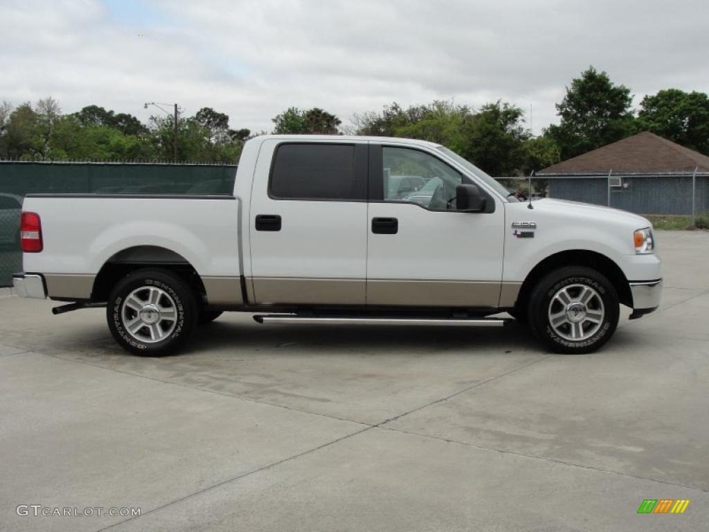 2006 F150 XLT SuperCrew - Oxford White / Tan photo #2