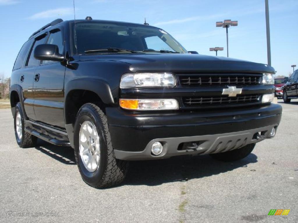 2004 Tahoe Z71 4x4 - Black / Tan/Neutral photo #1