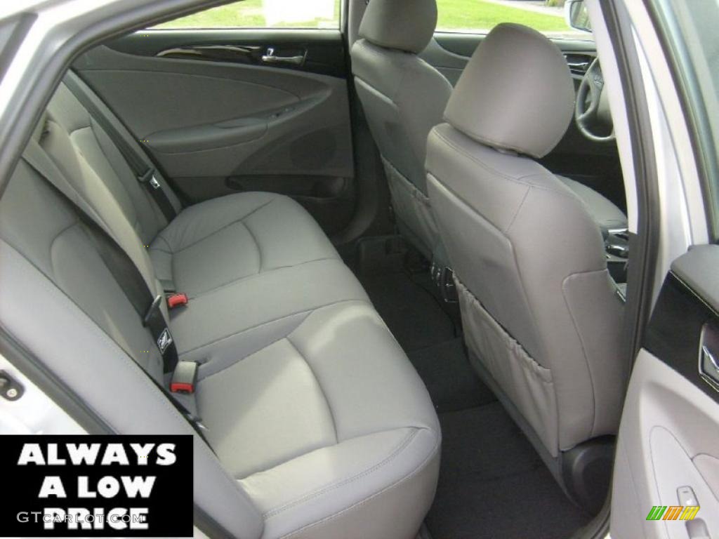 2011 Sonata Limited - Radiant Silver / Gray photo #15