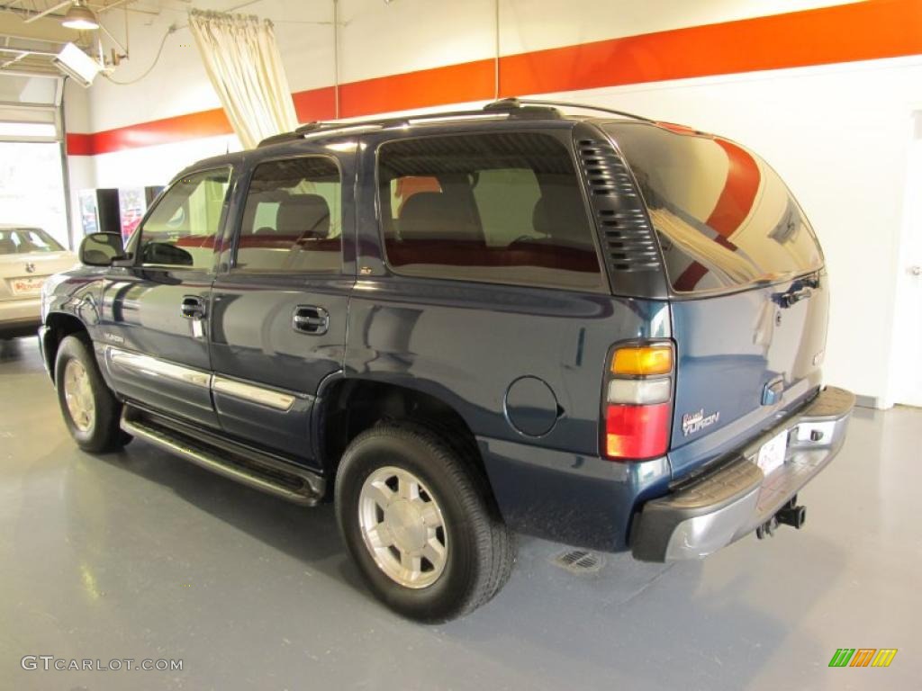 2005 Yukon SLT - Blue Green Crystal / Pewter/Dark Pewter photo #2
