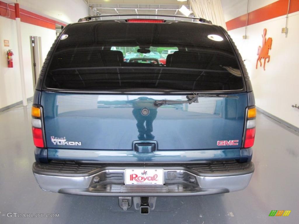 2005 Yukon SLT - Blue Green Crystal / Pewter/Dark Pewter photo #3