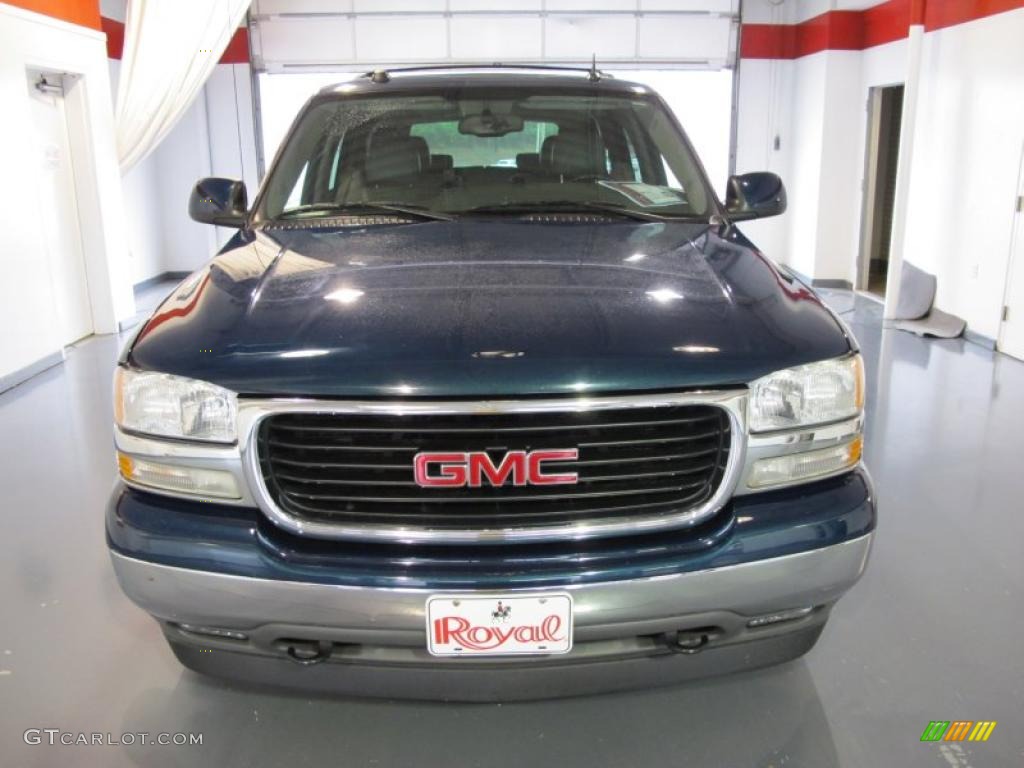 2005 Yukon SLT - Blue Green Crystal / Pewter/Dark Pewter photo #6