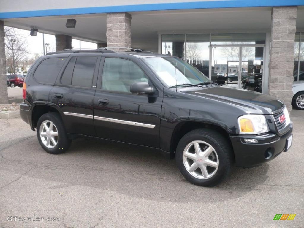 2008 Carbon Black Metallic GMC Envoy SLT 4x4 #47350636 Photo #31 ...