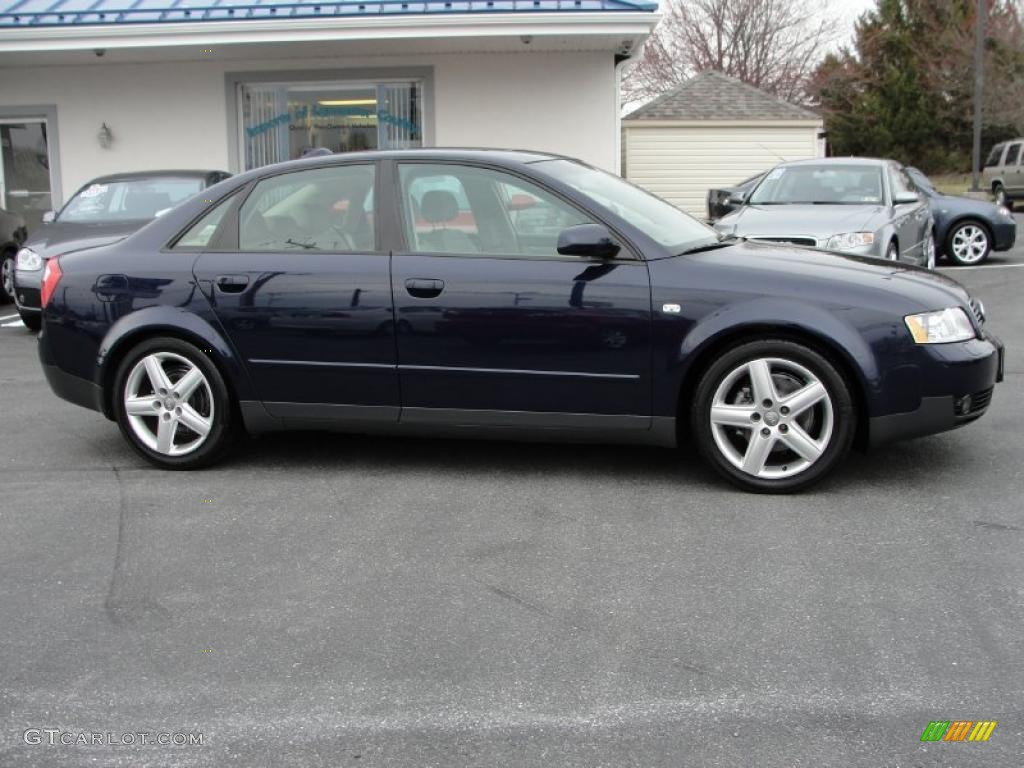 2004 A4 1.8T quattro Sedan - Moro Blue Pearl Effect / Beige photo #3