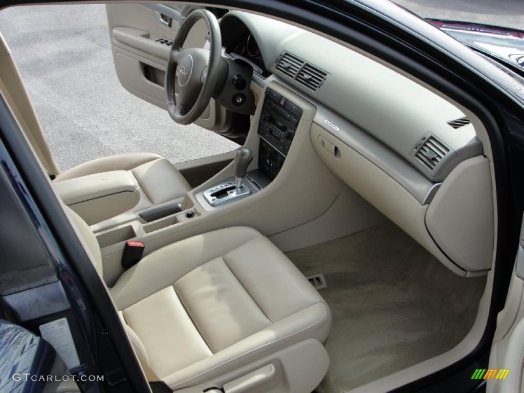 Beige Interior 2004 Audi A4 1.8T quattro Sedan Photo #47362790