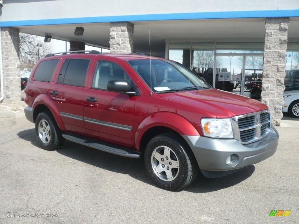 2007 Durango SLT 4x4 - Inferno Red Crystal Pearl / Dark Slate Gray/Light Slate Gray photo #1