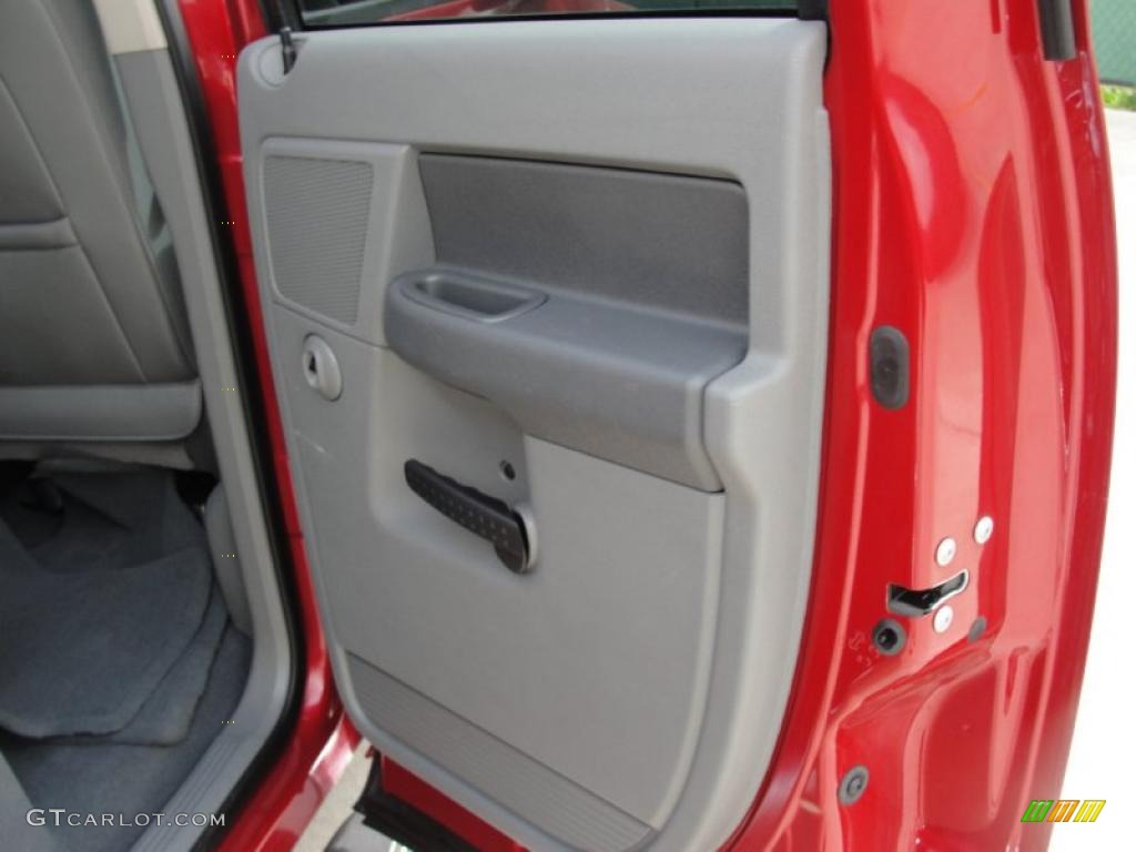 2007 Ram 1500 Lone Star Edition Quad Cab - Inferno Red Crystal Pearl / Medium Slate Gray photo #28