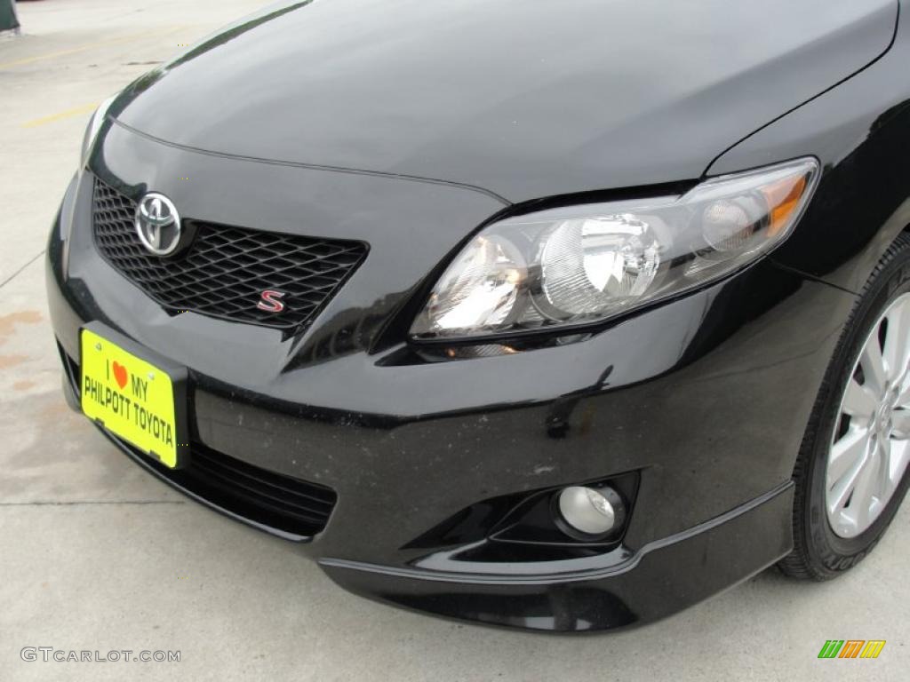 Black Sand Pearl 2010 Toyota Corolla S Exterior Photo #47365475