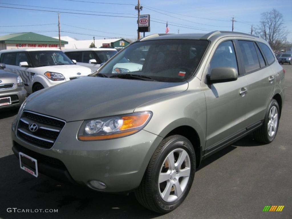 2008 Santa Fe Limited 4WD - Natural Khaki Green / Gray photo #1