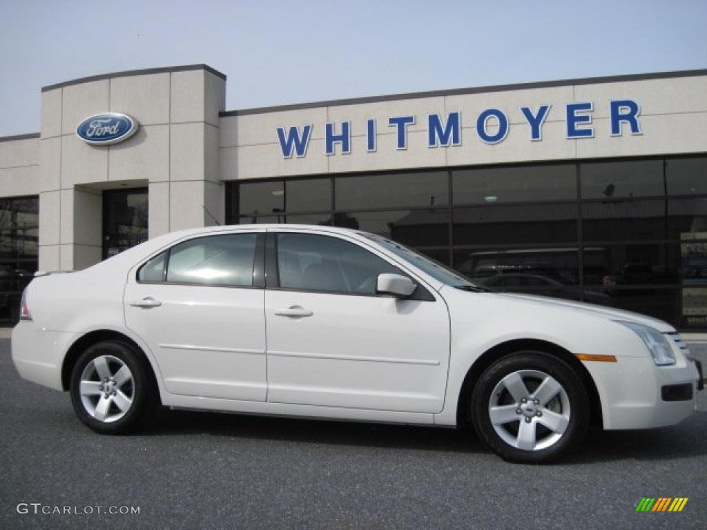 2008 Fusion SE - White Suede / Charcoal Black photo #1