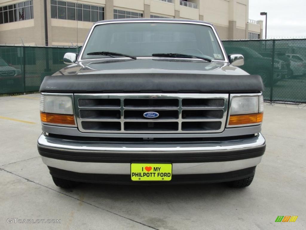 1995 F150 XLT Extended Cab - Medium Lapis Metallic / Blue photo #8