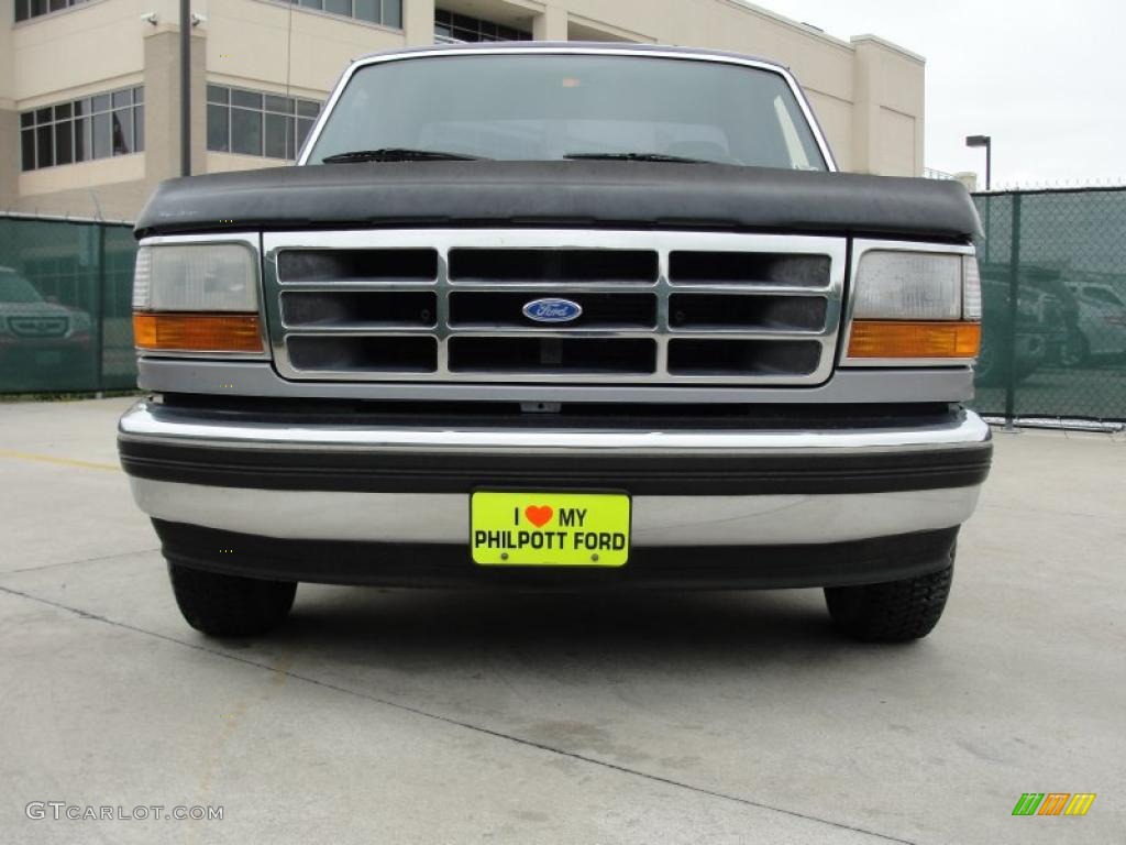 1995 F150 XLT Extended Cab - Medium Lapis Metallic / Blue photo #9