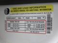 2005 Ford F250 Super Duty XL SuperCab Info Tag