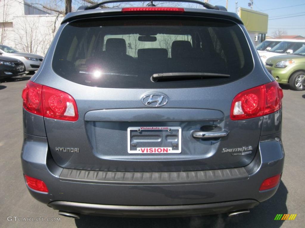 2009 Santa Fe Limited 4WD - Slate Blue / Beige photo #14