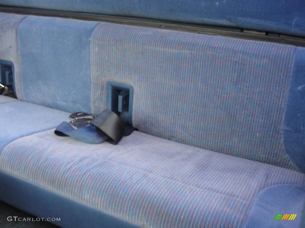 Blue Interior 1995 Ford F150 XLT Extended Cab Photo #47368298
