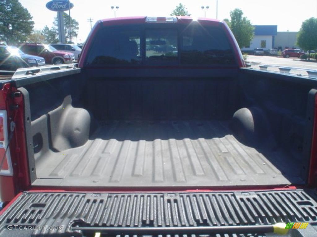 2010 F150 Lariat SuperCrew - Red Candy Metallic / Tan photo #7