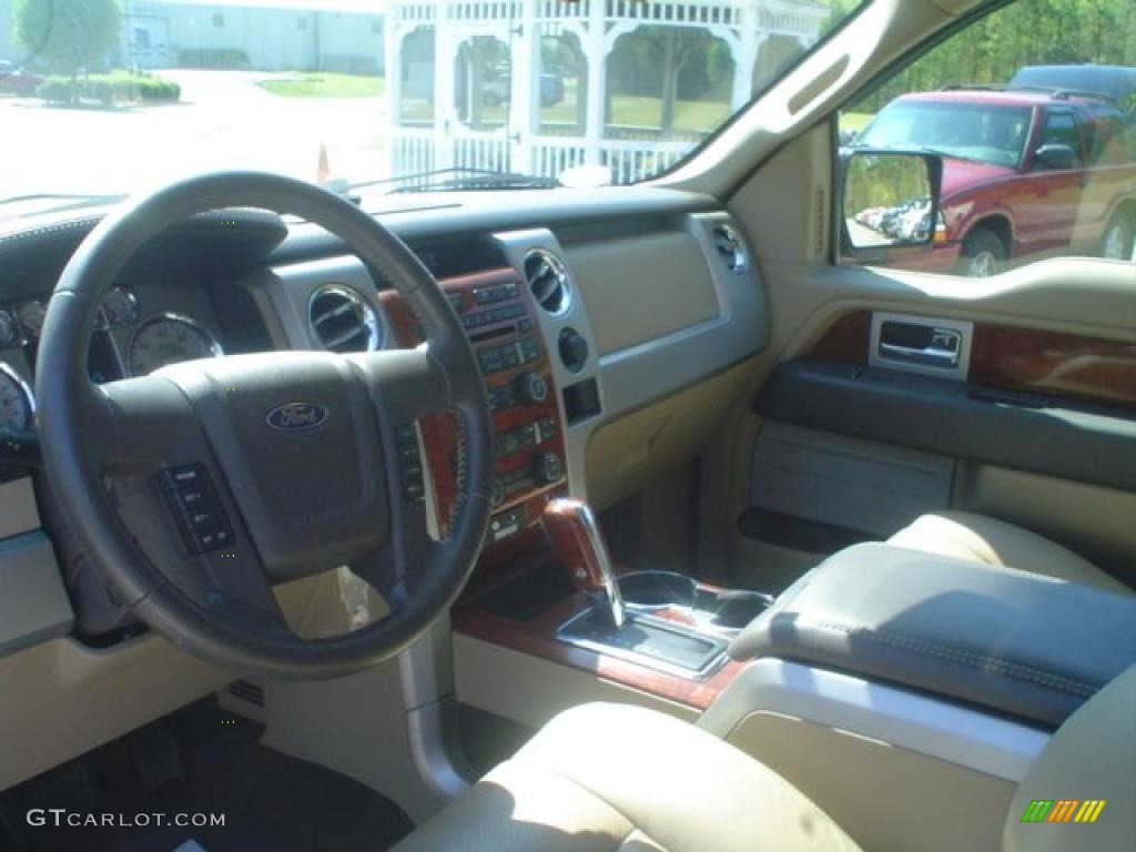 2010 F150 Lariat SuperCrew - Red Candy Metallic / Tan photo #16