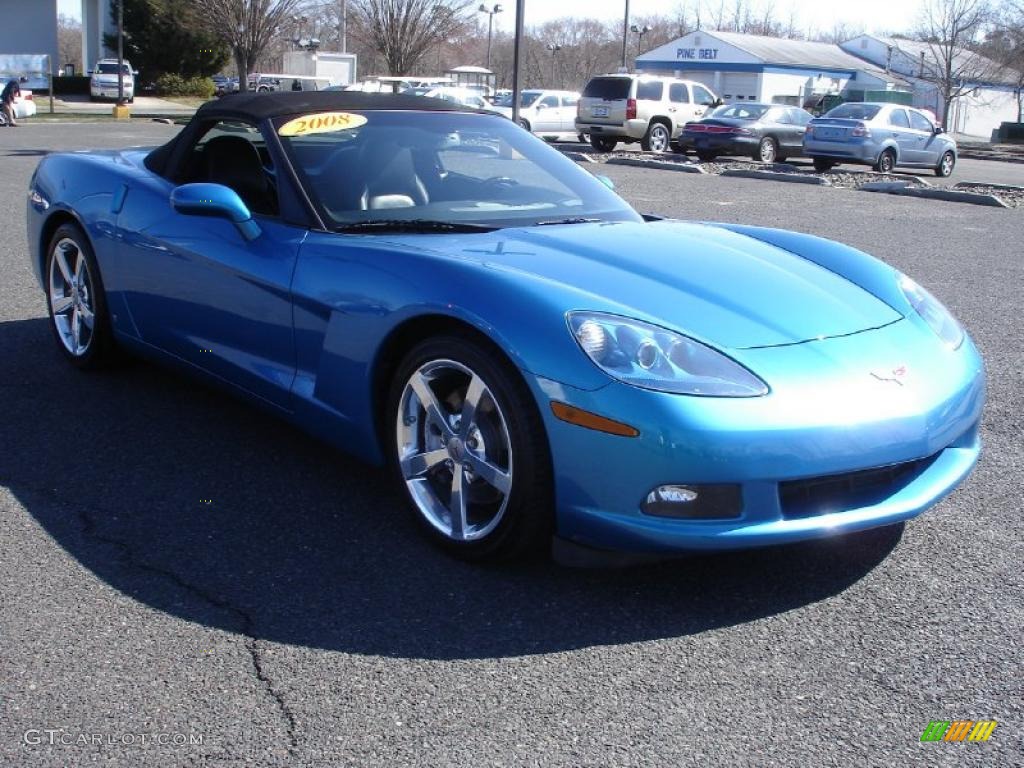 Jetstream Blue Metallic 2008 Chevrolet Corvette Convertible Exterior Photo #47368985