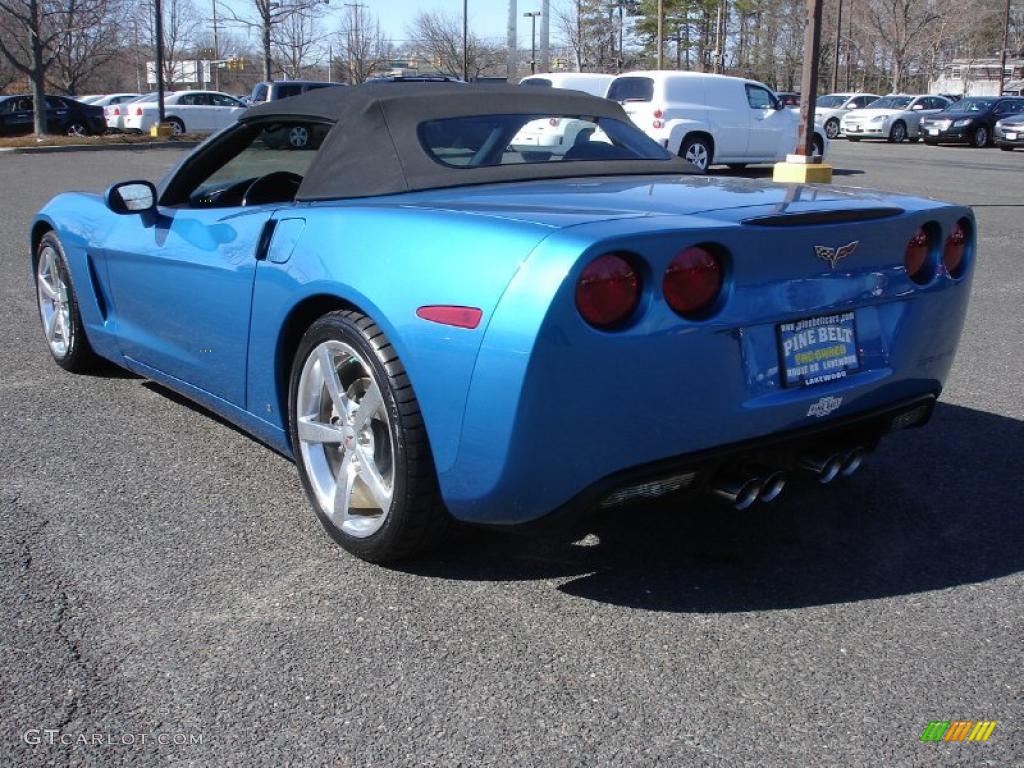 2008 Corvette Convertible - Jetstream Blue Metallic / Ebony photo #6