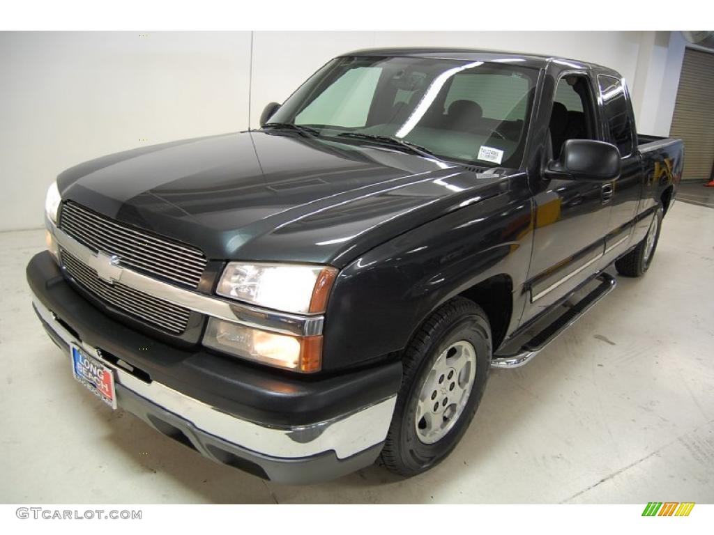 2004 Silverado 1500 Work Truck Extended Cab - Dark Gray Metallic / Dark Charcoal photo #9