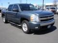 2008 Blue Granite Metallic Chevrolet Silverado 1500 LT Crew Cab 4x4  photo #3