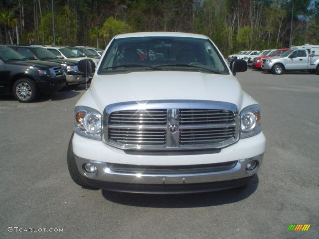 2008 Ram 1500 Big Horn Edition Quad Cab - Bright White / Medium Slate Gray photo #2