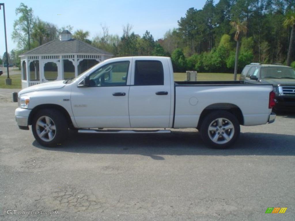 2008 Ram 1500 Big Horn Edition Quad Cab - Bright White / Medium Slate Gray photo #8