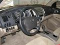 Taupe 2008 Toyota Tacoma V6 PreRunner Double Cab Steering Wheel