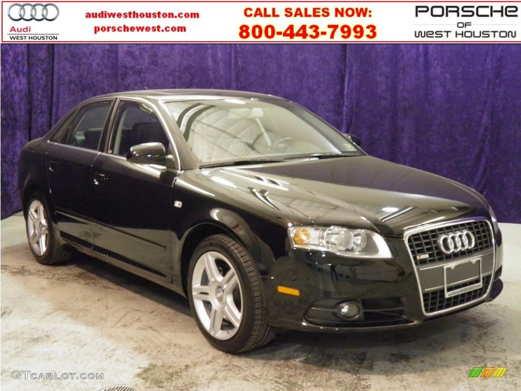 2008 A4 2.0T Sedan - Brilliant Black / Black photo #1