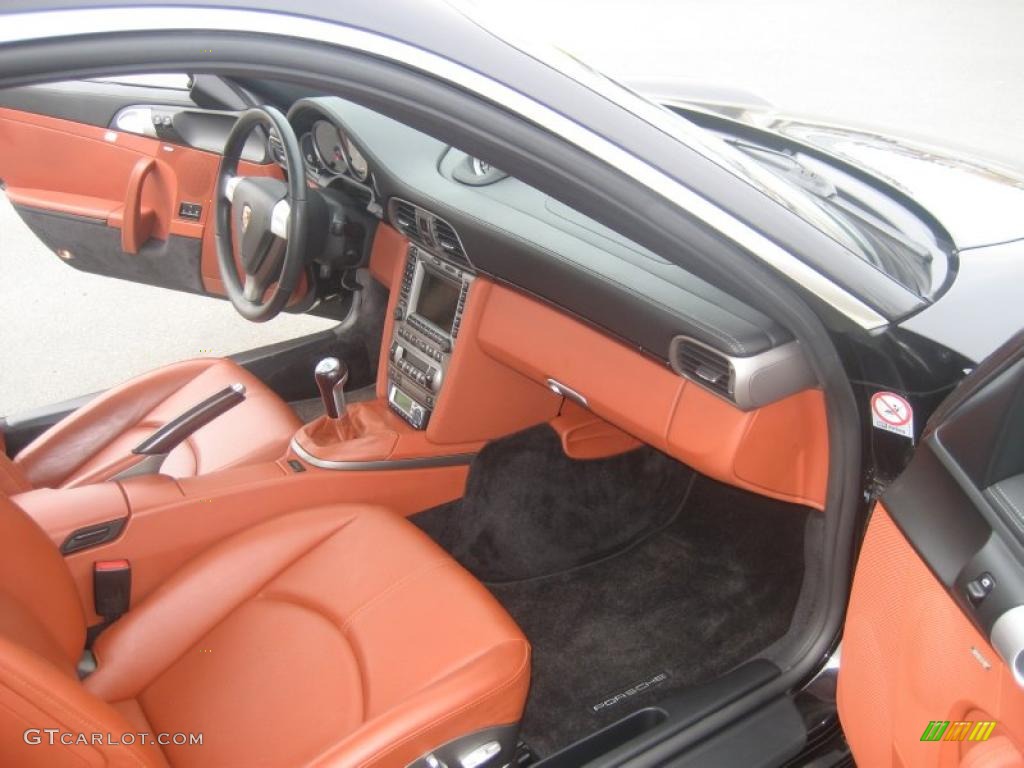 Black/Terracotta Interior 2007 Porsche 911 Targa 4 Photo #47373476