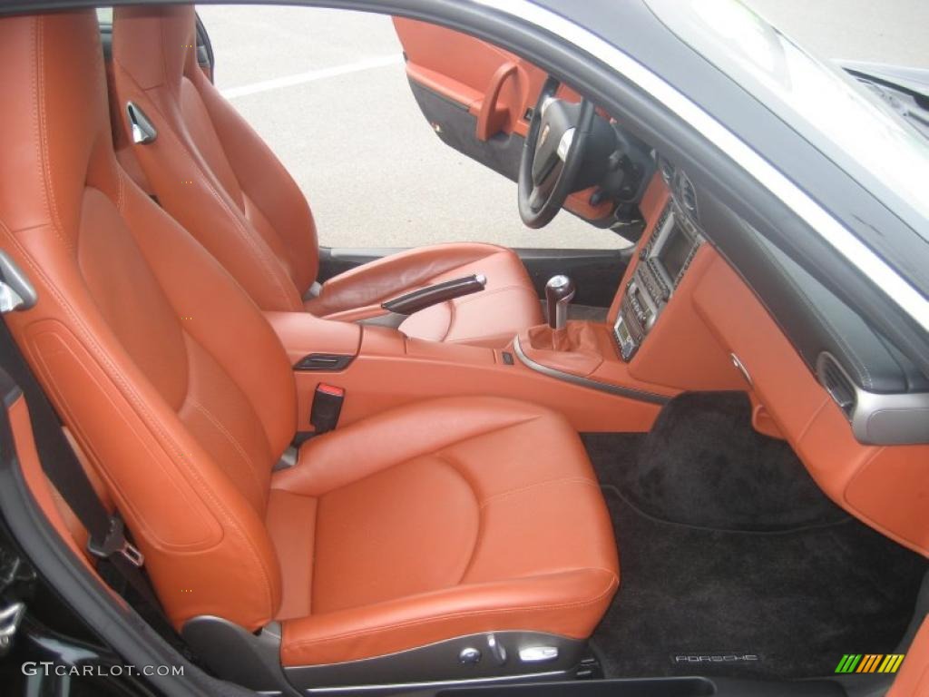 Black/Terracotta Interior 2007 Porsche 911 Targa 4 Photo #47373491