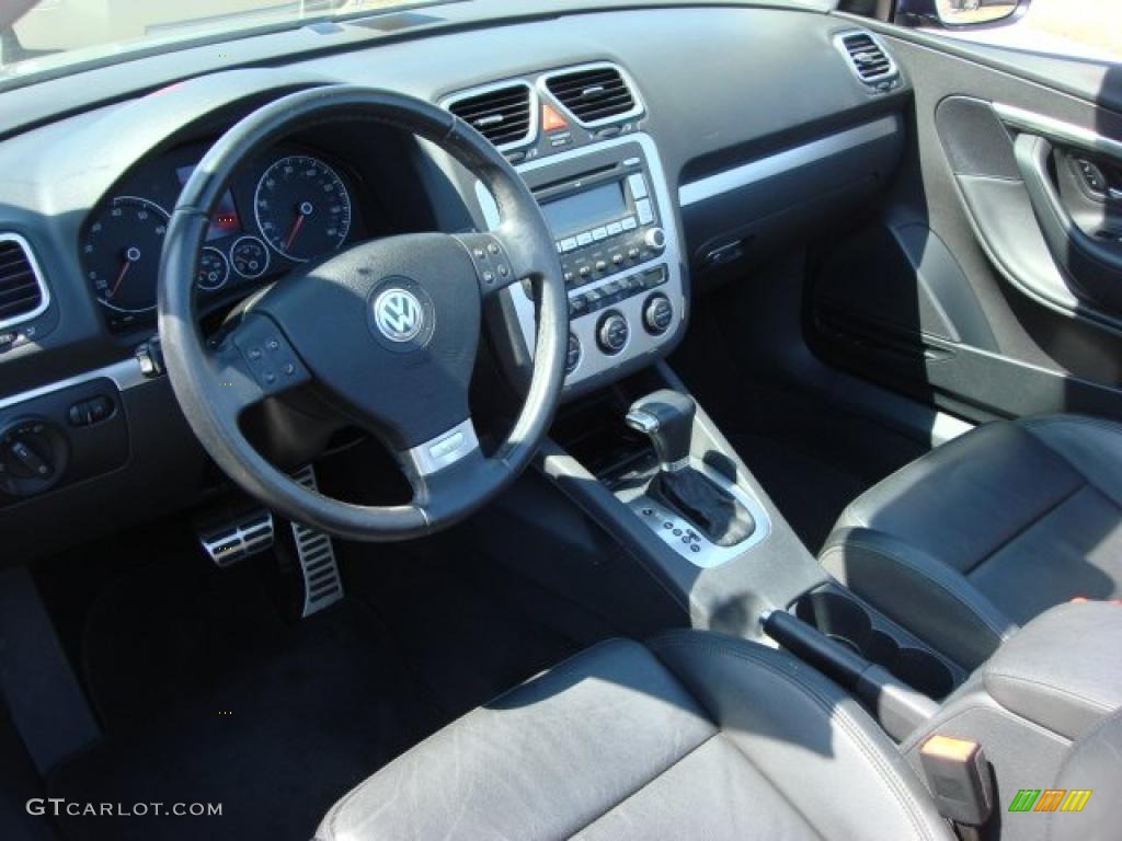 Titan Black Interior 2007 Volkswagen Eos 3.2 Photo #47374719
