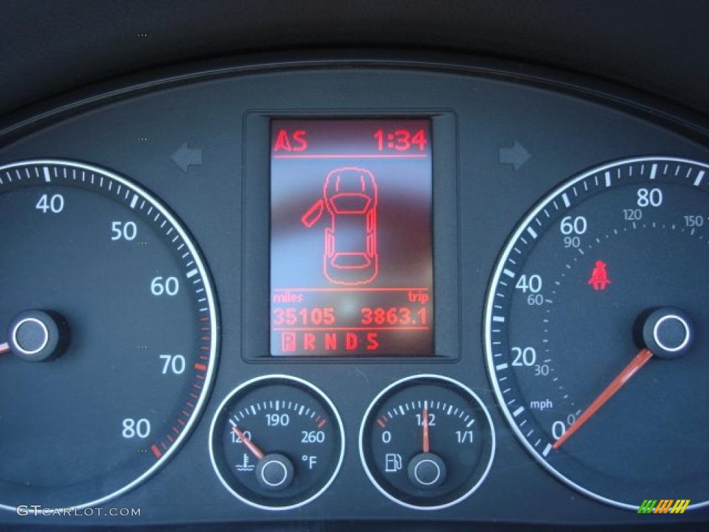 2007 Volkswagen Eos 3.2 Gauges Photo #47374736