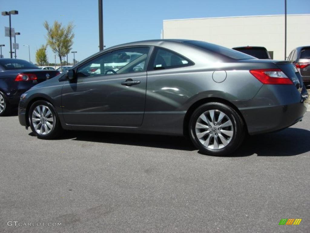 Polished Metal Metallic 2009 Honda Civic EX Coupe Exterior Photo #47375264