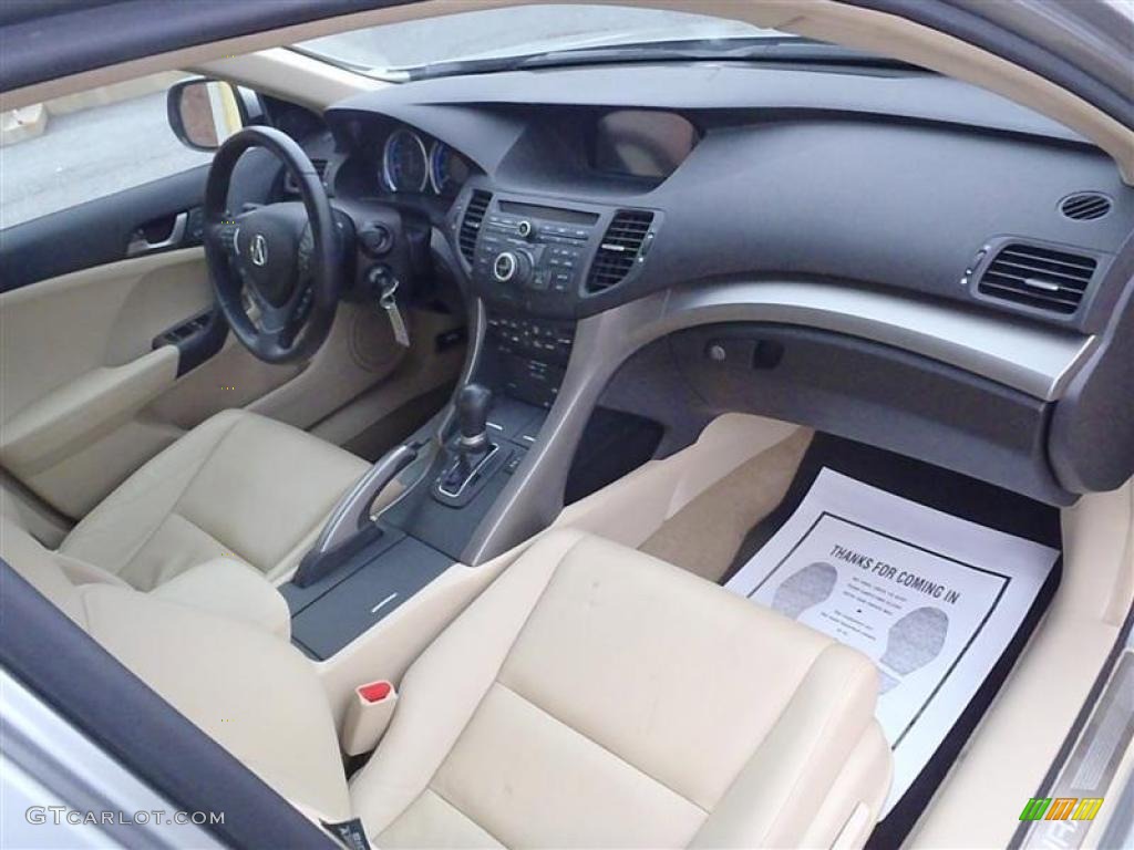 2010 Acura TSX Sedan Parchment Dashboard Photo #47375582
