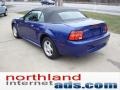 2004 Sonic Blue Metallic Ford Mustang V6 Convertible  photo #5