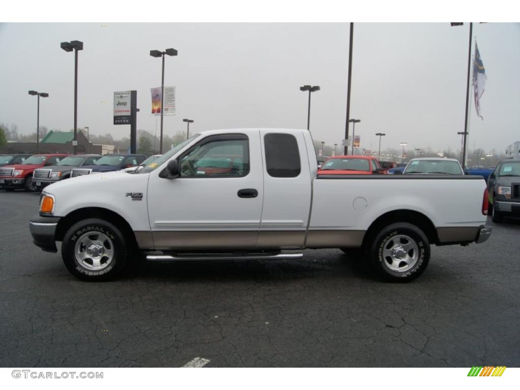 2004 F150 XLT Heritage SuperCab - Oxford White / Heritage Medium Parchment photo #5