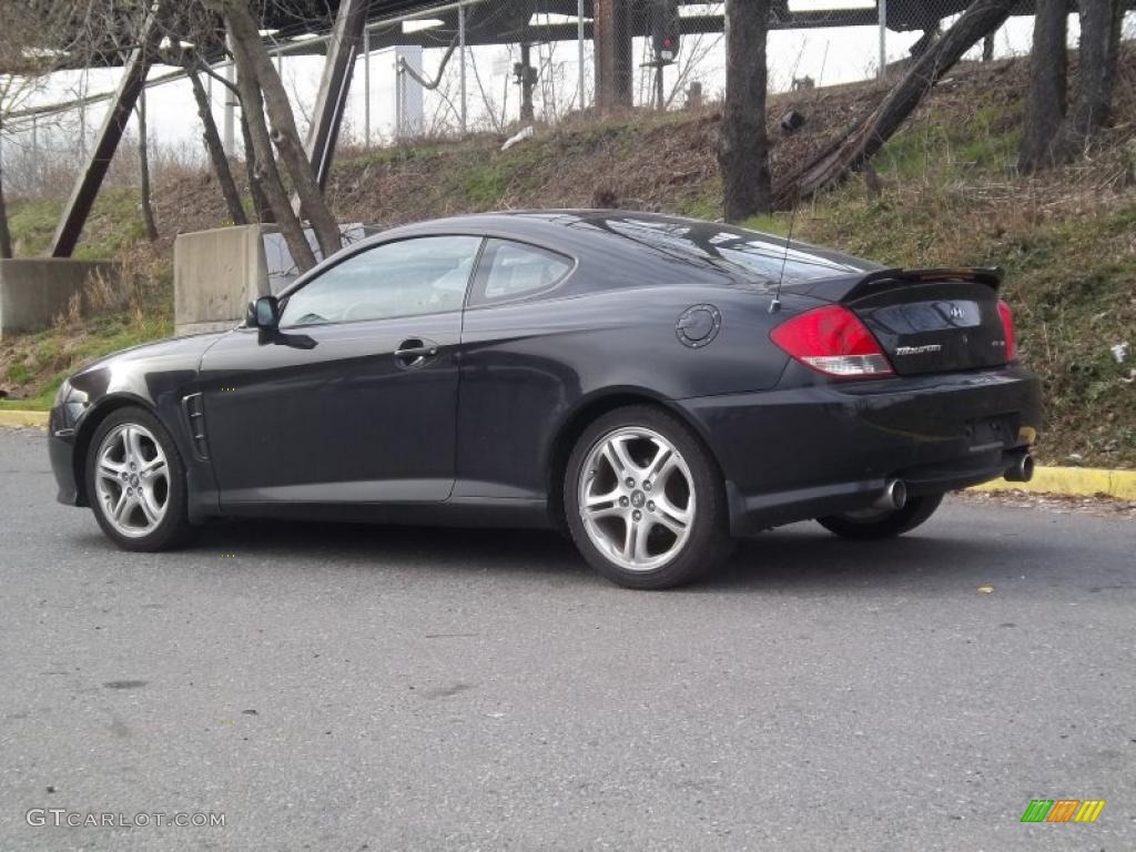 Obsidian Black 2005 Hyundai Tiburon GT Exterior Photo #47379539