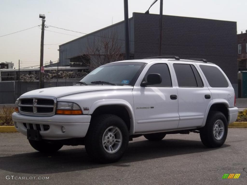 2000 Durango SLT 4x4 - Bright White / Agate Black photo #1