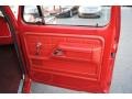 Red 1977 Ford F150 Custom Regular Cab 4x4 Door Panel