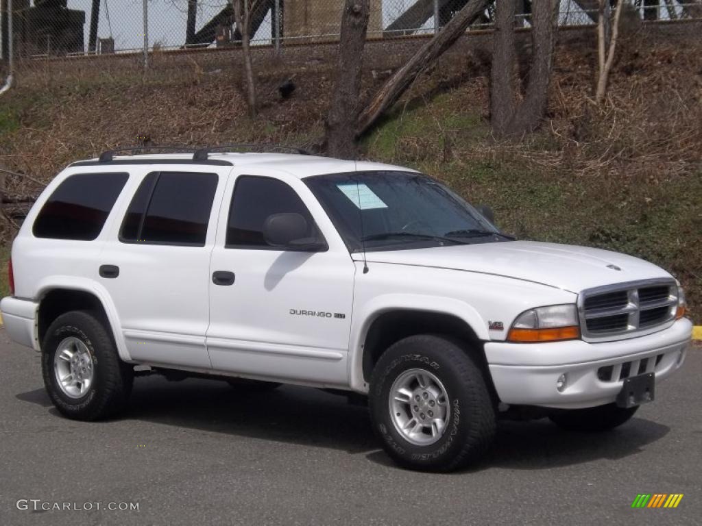 2000 Durango SLT 4x4 - Bright White / Agate Black photo #10