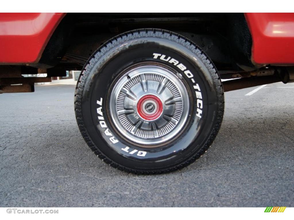 1977 F150 Custom Regular Cab 4x4 - Bright Red / Red photo #15